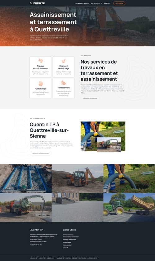 site vitrine artisan Manche Quentin-tp